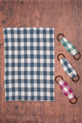 Prairie Essentials Tea Towel + Set of 3 Wooden Loop Hangers